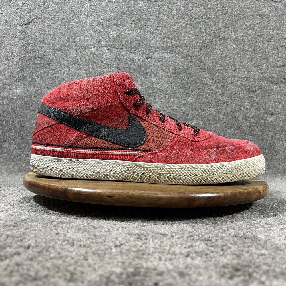 Nike MAVRK 6.0 Mid 2 386611-601 Mens Size 12 Red Suede Athletic Shoes Used